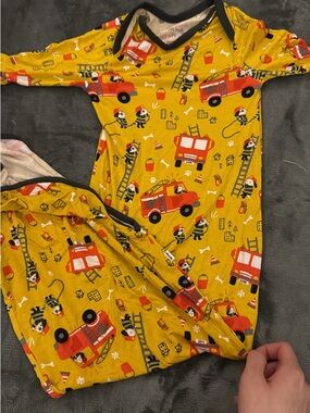 Firetruck Pups Infant Gown